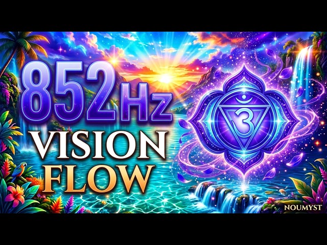 852Hz Third Eye Chakra Awakening • Dissolve Energy Blocks & Attract Peace