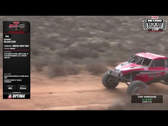 Class 1 FULL RUN at the 2026 Method Race Wheels 7th SCORE Baja 400 Qualifier