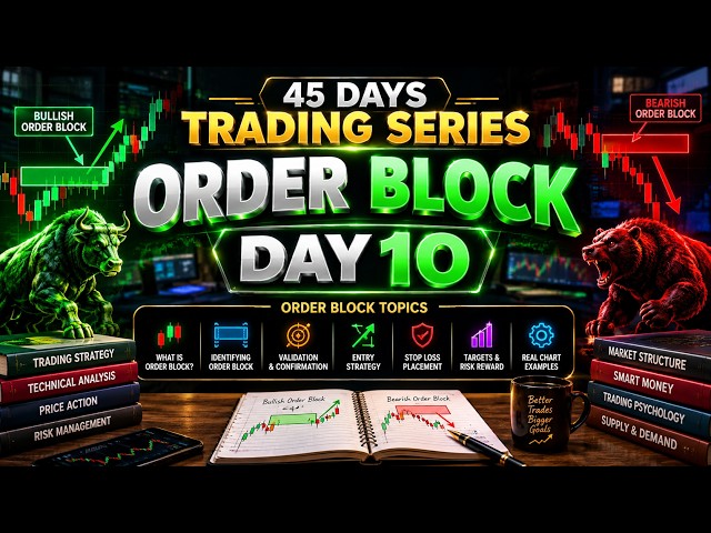 Order Block Explained | Day 10 | 45 Days Free Trading Series | Kavya_thetrader