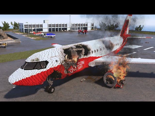 Realistic Airplane Crashes, Collisions & Shootdowns | Teardown