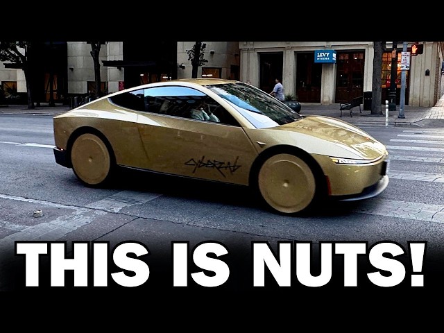 Tesla Cybercab First Ride (No Steering Wheel Car)