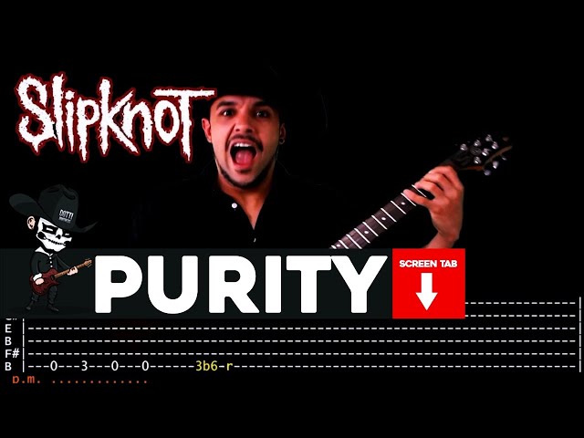 【SLIPKNOT】[ Purity ] cover by Masuka | LESSON | GUITAR TAB