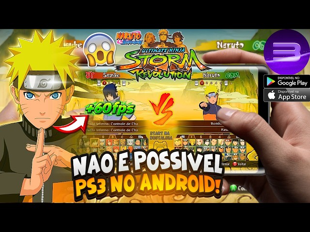😱NARUTO STORM REVOLUTION ON ANDROID? TESTED THE NEW PLAYSTATION 3 EMULATOR AT (60 FPS) | ARMSX3!
