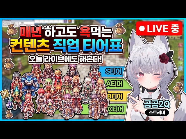 매년 욕먹는 컨텐츠 라그나로크 티어표 만들기
