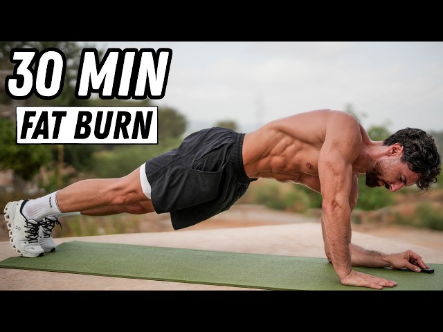 30 Min Full Body FAT BURN Workout | Rowan Row