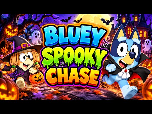 EPIC Bluey Halloween Chase | Bluey Halloween Run and Freeze | Halloween Brain Break