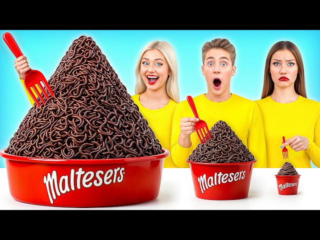 Big, Medium and Small Plate Challenge | Fantastic Food Challenges by Multi DO