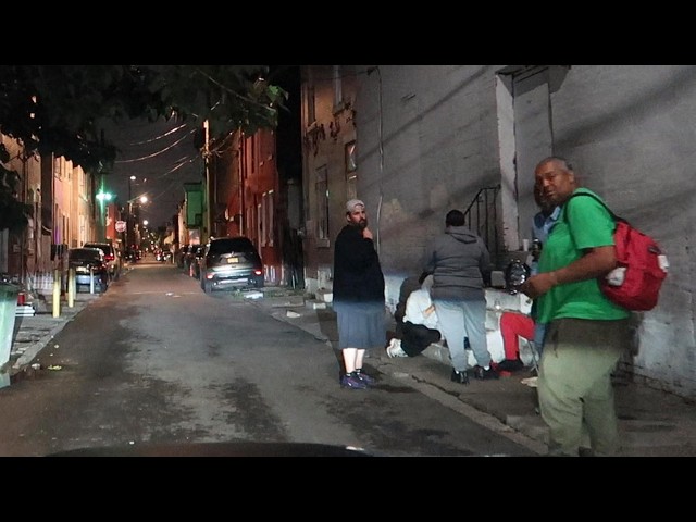 EXPLORING PHILADELPHIA'S FENTANYL INFESTED  HOOD AT NIGHT