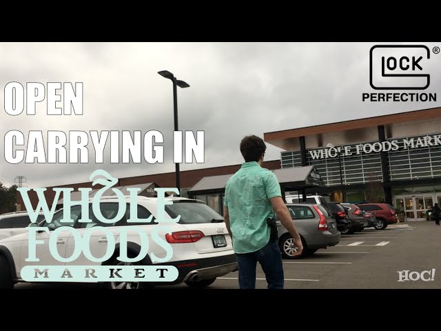 Open Carrying a Glock in Whole Foods | HIDDEN CAM