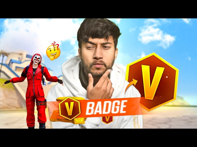 V BADGE PROBLEM !! 😠 With Random Players Free Fire | Badge99