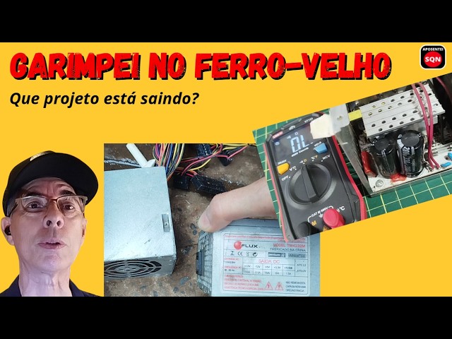 GARIMPEI NO FERRO-VELHO! 2 Fontes ATX por Apenas R$15. Vem projeto novo por aí!