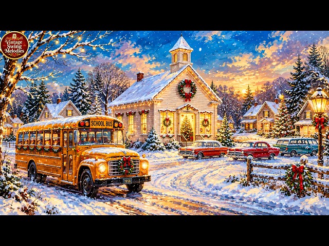 First Snowfall Magic ❄️ Christmas in New Hampshire 🎄 | 1950s, 60s & 70s Vintage Christmas Music