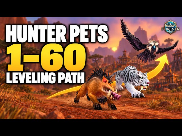 Hunter Pet Leveling Path 1-60 | WoW Forever 2026