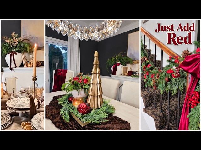 Thanksgiving To Christmas | Entryway & Dining Room Christmas Transformation 