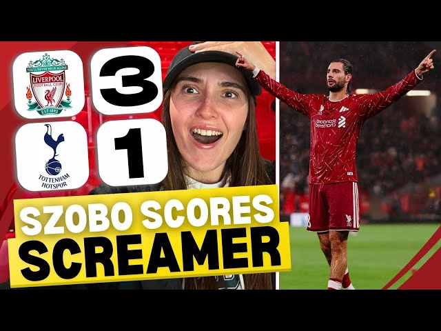 🚀 SZOBOSZLAI'S SCREAMER SENDS ANFIELD WILD! 🤯 | Liverpool 3-1 Tottenham | Vlog