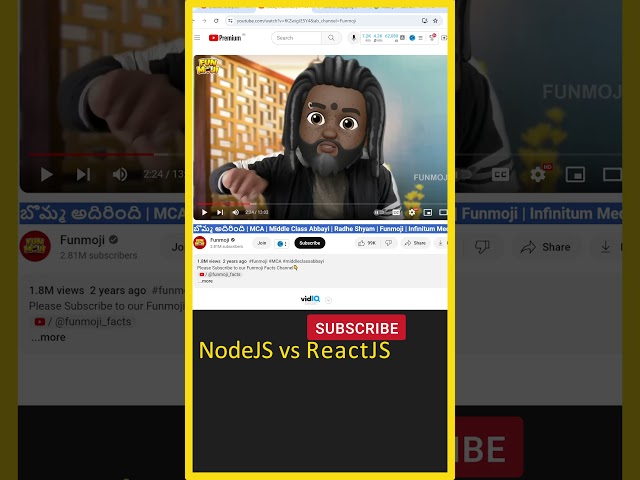 ReactJS vs NodeJS, Node JS, React, React JS, React JS Tutorial, Node JS Tutorial, Front End #shorts