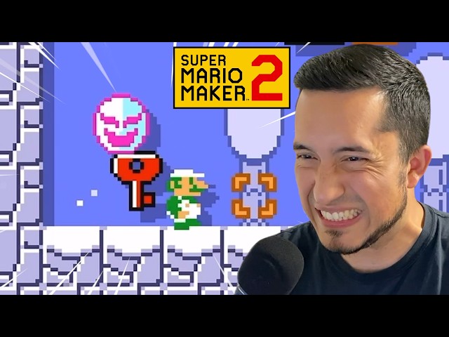 I SHOULDN'T HAVE TAKEN THE KEY!! | Expert NO CHECKPOINT Challenge!! (Super Mario Maker 2)