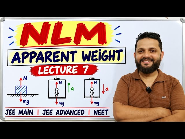 NLM Lecture 7 | Apparent Weight | JEE Main, Advanced & NEET