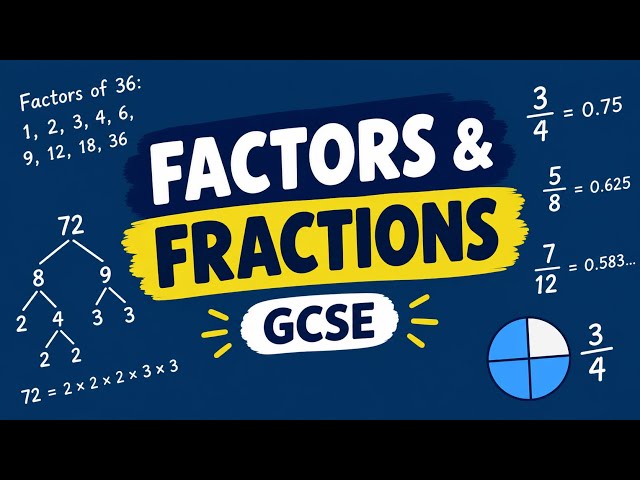 Factors & Fractions #maths #gcse #mathstricks #mathsskills 