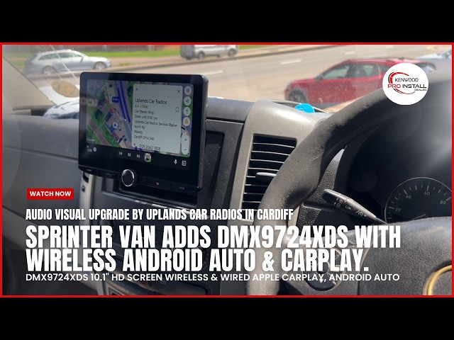 Sprinter Van Adds DMX9724XDS With Android Auto & CarPlay KENWOOD #mercedes #van #carplay
