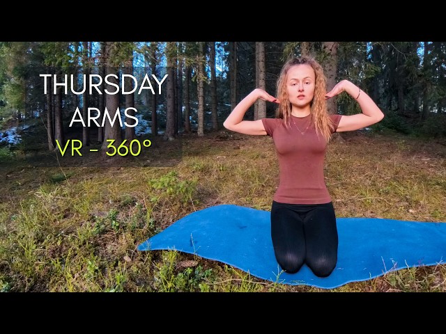 VR THURSDAY: Arm Workout No Equipment – Virtual Reality Floor Training |MORNING PERSON|