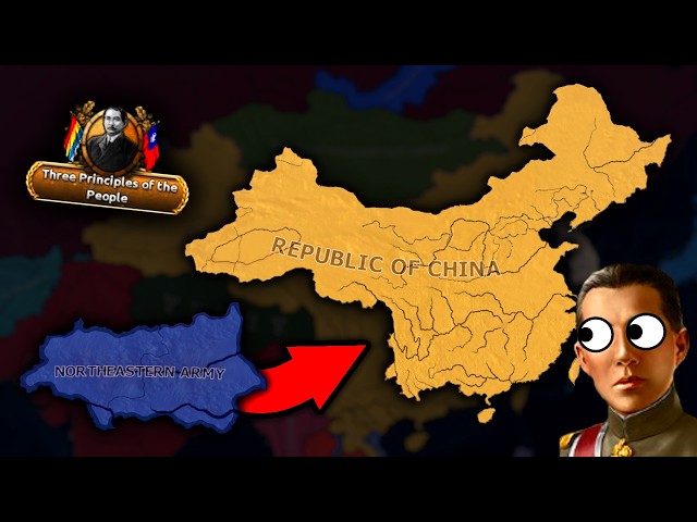 I united China as the new FENGTIAN CLIQUE in Hearts of Iron IV!