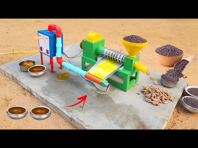 DIY Mini Oil Expeller Machine | Mustard Oil Mill | Science Project @Make_Toys