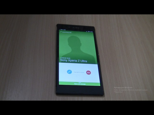 Sony Xperia Z Ultra Incoming call