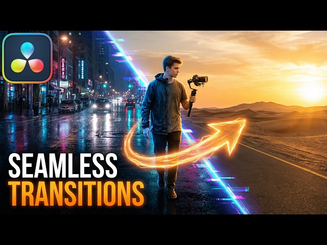 NEW FREE Tutorial: Masks Transitions in DaVinci Resolve