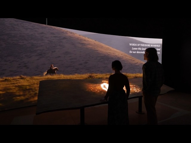 Projection Mapping onto a Historic Slab from Theodore Roosevelt’s Estate