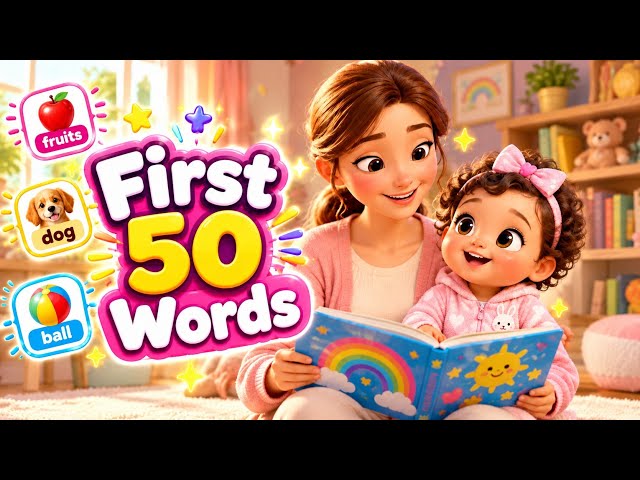 Baby’s First 50 Words! 💬👶 | Learn to Talk & Say New Words