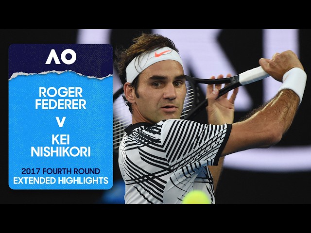 Roger Federer v Kei Nishikori Extended Highlights | Australian Open 2017 Fourth Round