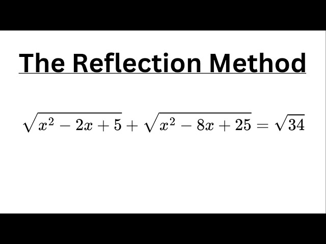 Why Smart Students Solve This Algebra Problem with Geometry!