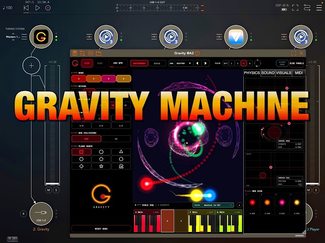 Gravity Machine - Generative Touch Instrument - Getting Started Walkthrough for iOS