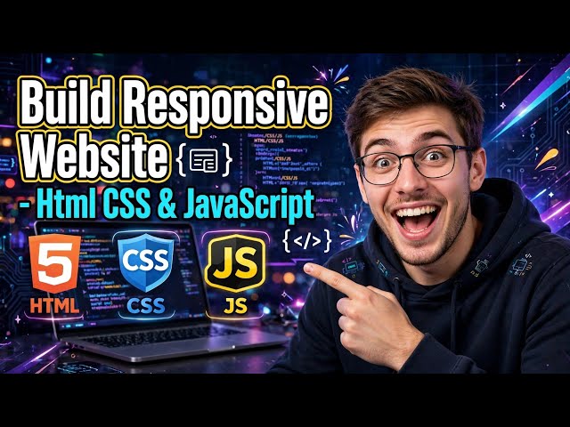 How to Build Full Responsive Website From Scratch 2026| Using HTML CSS & Javascript #coding #htmlcss