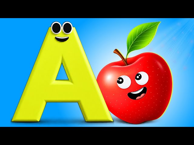 A is For Apple | The ABC Phonics Song For Kids Video | ABC Nursery Rhymes Video | Learn A to Z
