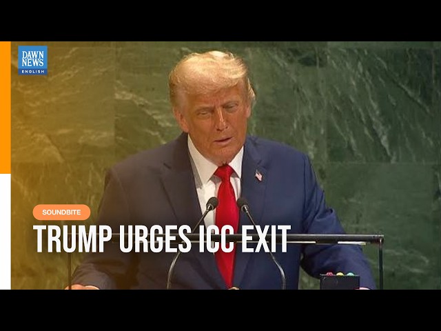 WATCH: Trump Calls on ICC Members to Resign at UN General Assembly | Dawn News English