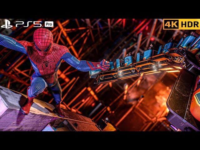 (PS5 PRO) The Amazing Spiderman and Harry Osborn Save Coney Island | 4K HDR |