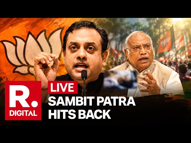 LIVE: Sambit Patra On Mallikarjun Kharge’s Remarks On Pm Narendra Modi | BJP vs Congress