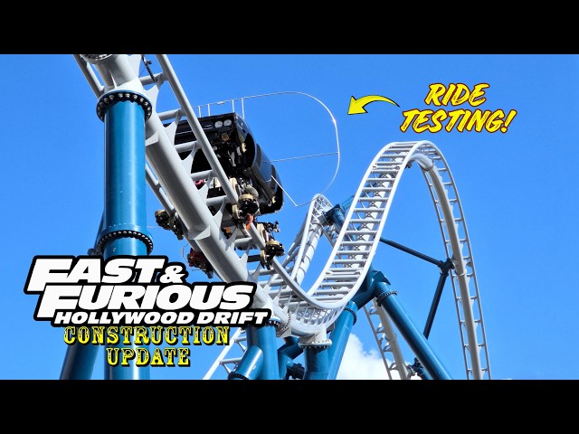 Universal Orlando Resort Fast & Furious: Hollywood Drift Roller Coaster Construction Update 10.21.26