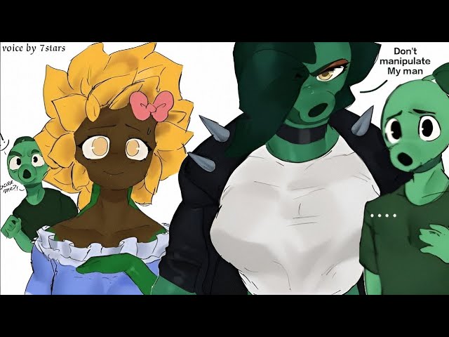 Peashooter met his new Girlfriends Ex BF😭🔥| Plant vs Zombies comic dub🌱🎀Part 1🔖