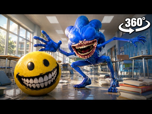VERITY & SONIC Take Over the School! | 360° VR Horror 4K