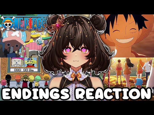 IM SORRY!! FIRST TIME REACTING to One Piece Endings Part 2