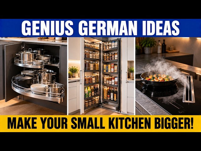 12 GENIUS German Hardware Secrets That Solve Every Small Kitchen Problem
