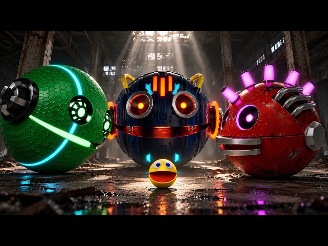 Pac-Man vs Evil Robots | Unreal Engine 3D Simulation & Production Breakdown