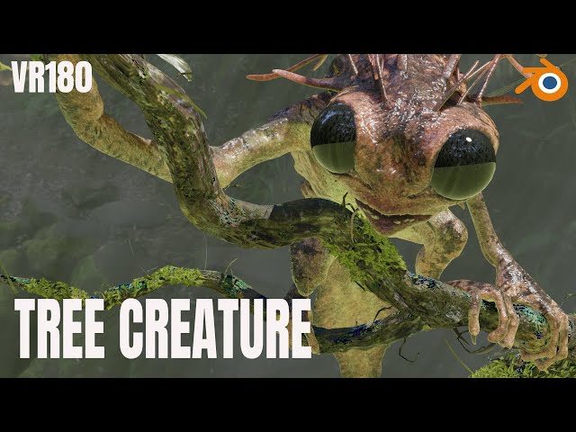Tree Creature VR180 Blender 2.93 EEVEE