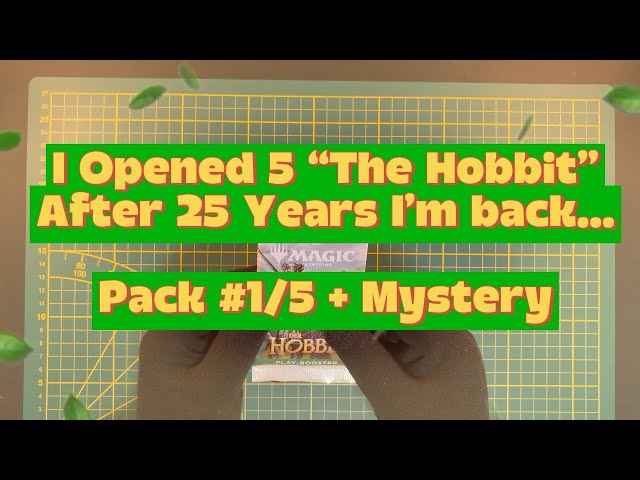 I Opened a THE HOBBIT MTG Booster After 25 YEARS… | Pack #1/5 🎧 ASMR
