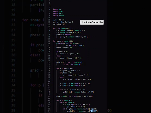 Python Just Created a Quantum Explosion ⚛️💥 #Python #Coding #Shorts