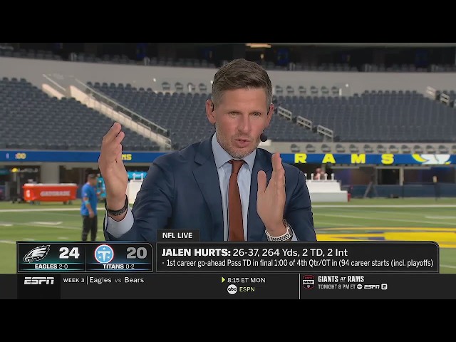 NFL LIVE | "Jalen Hurts SHUT UP the haters!" - Dan Orlovsky breaks down how Eagles beat Titans 24-20