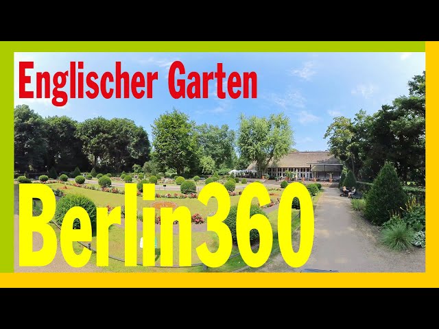Der englische Garten im Berliner Tiergarten nahe vom Schloss Bellevue Amtssitz des Bundespräsidenten